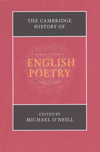 Produktbild: The Cambridge History of English Poetry