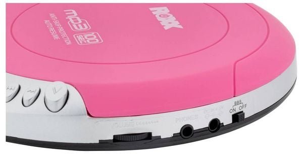 Produktbild: Roxx PCD 501 pink Tragbarer CD-Player CD, CD-R, CD-RW, MP3 Pink, Silber