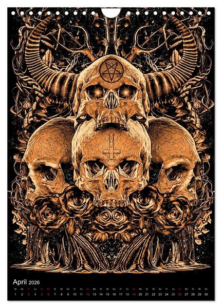 Produktbild: BLOODBOY/DARK ILLUSTRATION (Wandkalender 2026 DIN A4 hoch), CALVENDO Monatskalender