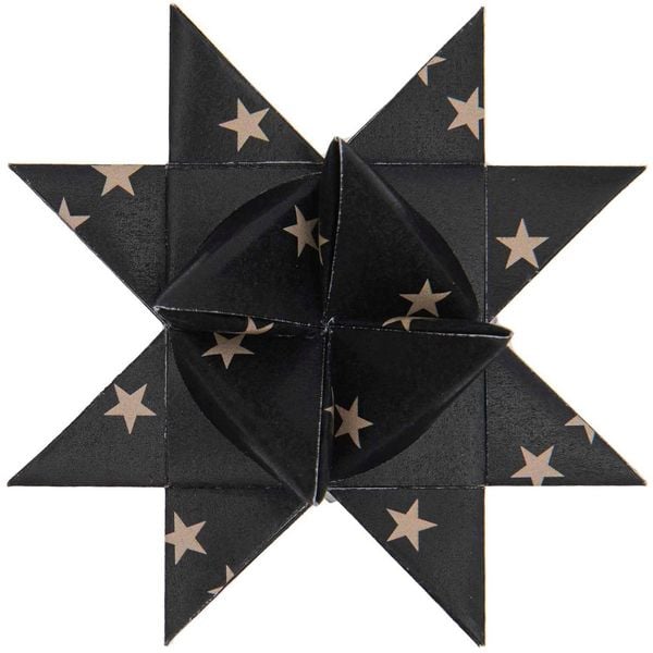 Produktbild: Fr&ouml;belsterne, schwarz, Sterne, 60 Streifen MIX, 120 g/m&sup2;