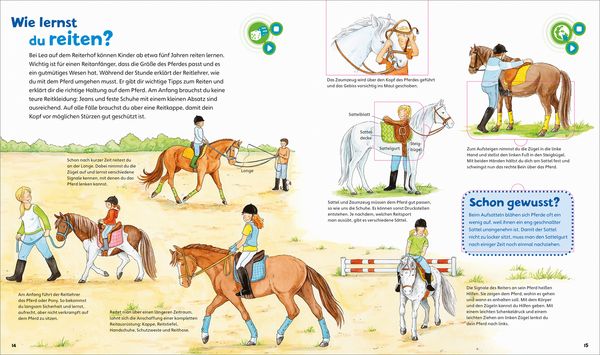 Produktbild: BOOKii® WAS IST WAS Junior Komm mit zu den Pferden und Ponys!