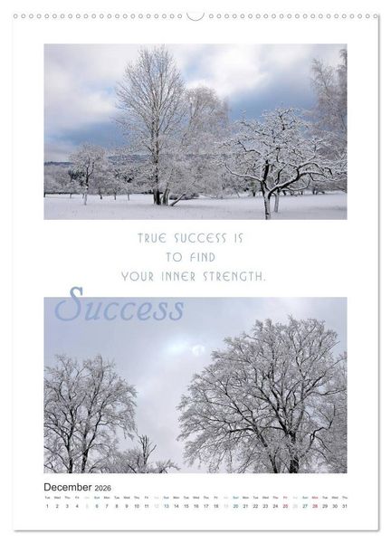 Produktbild: Inspiration for your Journey (High Quality Premium Wall Calendar 2026 DIN A2 portrait),CALVENDO 12 Month Wall Calendar