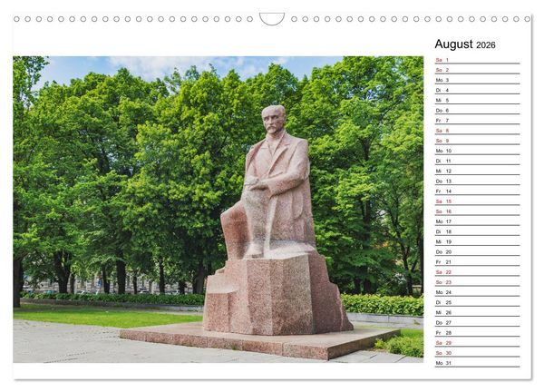 Produktbild: Ein Wochenende in Riga (Wandkalender 2026 DIN A3 quer), CALVENDO Monatskalender