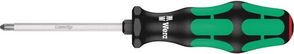 Produktbild: Wera 350 05008751001 Werkstatt Kreuzschlitz-Schraubendreher PH 1 Klingenl&auml;nge: 80 mm