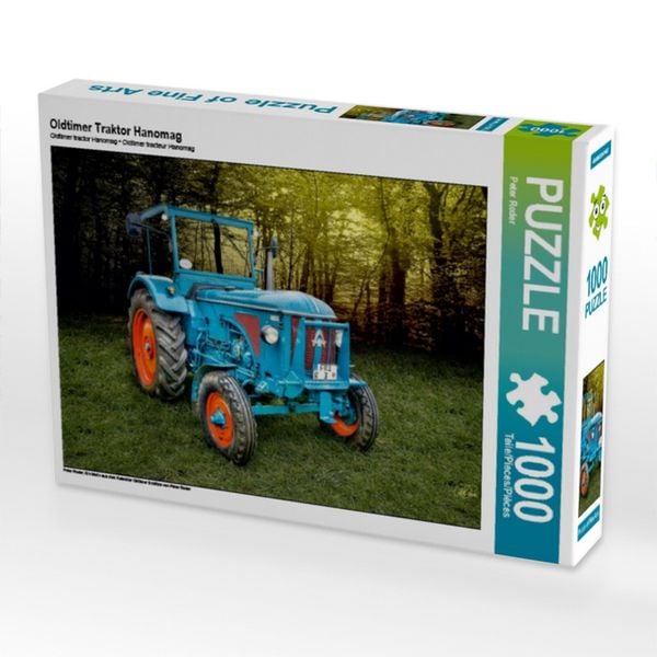 CALVENDO Puzzle Oldtimer Traktor Hanomag | 1000 Teile Lege-Größe 64x48cm Foto-Puzzle für glückliche Stunden