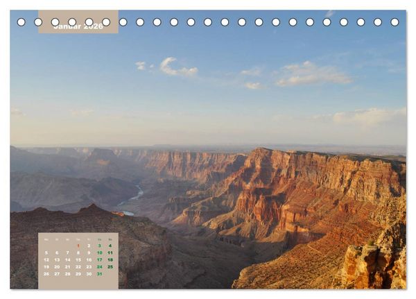 Produktbild: Erlebe mit mir die Schluchten des Grand Canyon (Tischkalender 2026 DIN A5 quer), CALVENDO Monatskalender