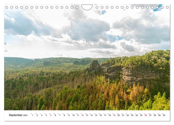 Produktbild: S&auml;chsische Schweiz - Das Elbsandsteingebirge (Wandkalender 2027 DIN A4 quer), CALVENDO Monatskalender