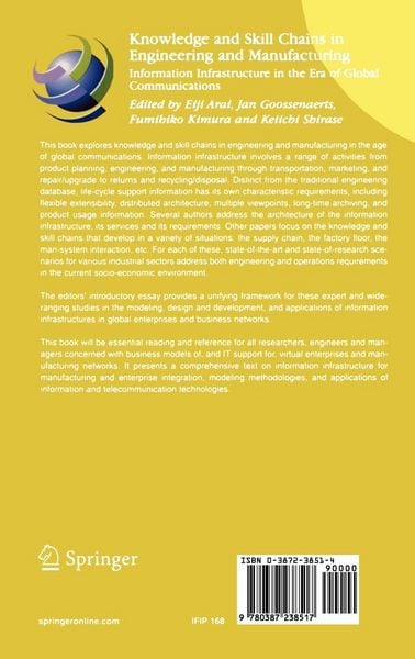 Produktbild: Knowledge and Skill Chains in Engineering and Manufacturing