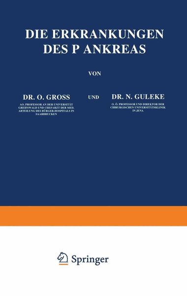 Produktbild: Die Erkrankungen des Pankreas