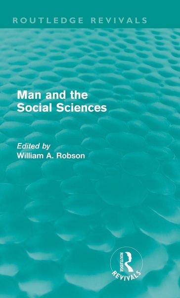 Produktbild: Man and the Social Sciences (Routledge Revivals)