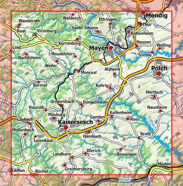 Produktbild: Eifelwandern 15 - Mayen, Kaisersesch 1 : 25 000