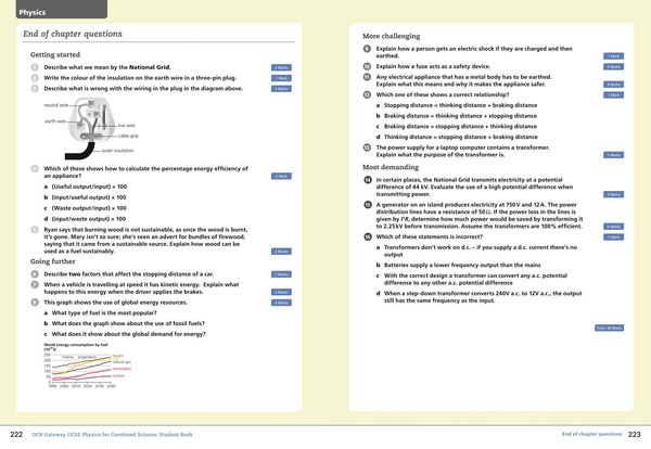 Produktbild: OCR Gateway GCSE Physics for Combined Science 9-1 Student Book