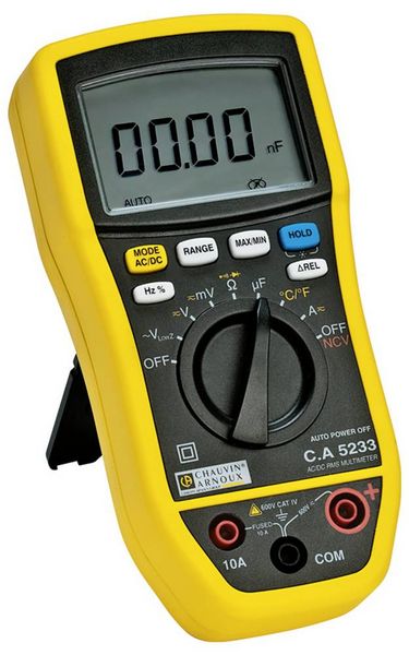 Produktbild: Chauvin Arnoux C.A 5233 Hand-Multimeter digital CAT IV 600 V, CAT III 600 V Anzeige (Counts): 6000