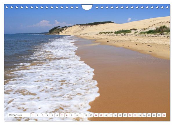 Produktbild: D&eacute;couvrir la r&eacute;gion Nouvelle-Aquitaine (Calendrier mural 2026 DIN A4 vertical), CALVENDO calendrier mensuel