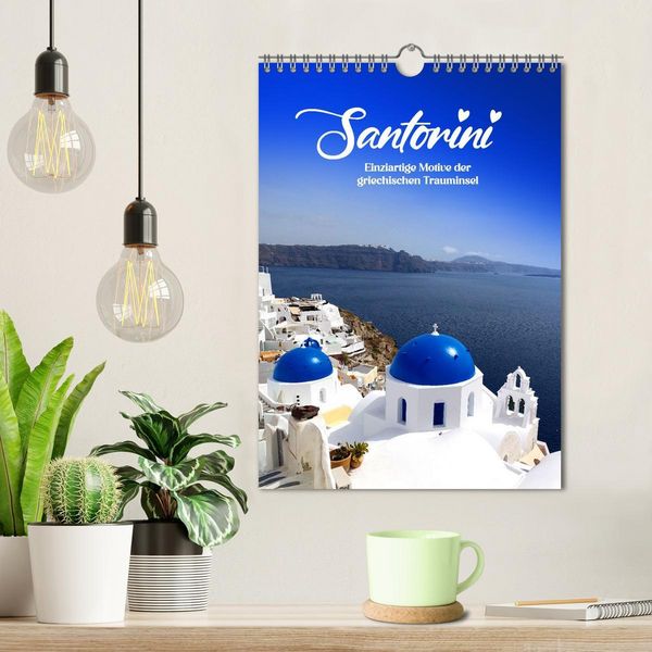 Produktbild: SANTORIN &ndash; Einziartige Motive der griechischen Trauminsel (Wandkalender 2026 DIN A4 hoch), CALVENDO Monatskalender