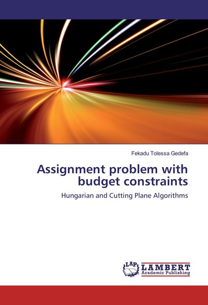 Produktbild: Assignment problem with budget constraints