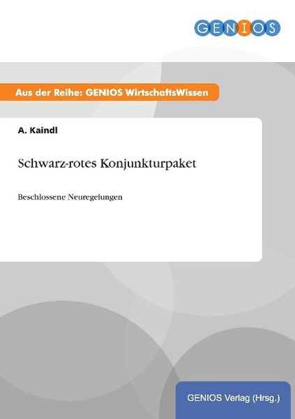 Produktbild: Schwarz-rotes Konjunkturpaket