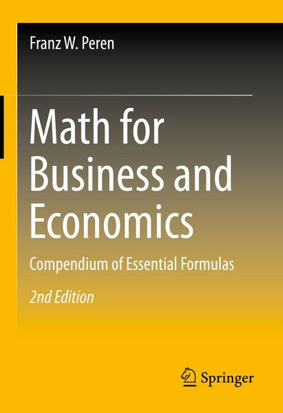 Produktbild: Math for Business and Economics