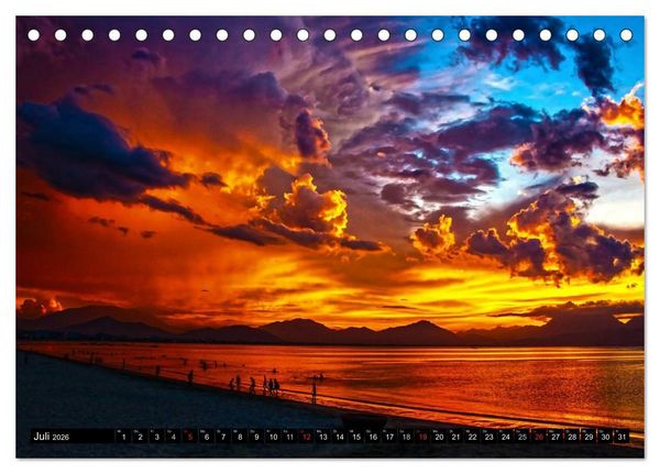 Produktbild: Sonnenunterg&auml;nge &bull; Traumhafte Farbspiele (Tischkalender 2026 DIN A5 quer), CALVENDO Monatskalender