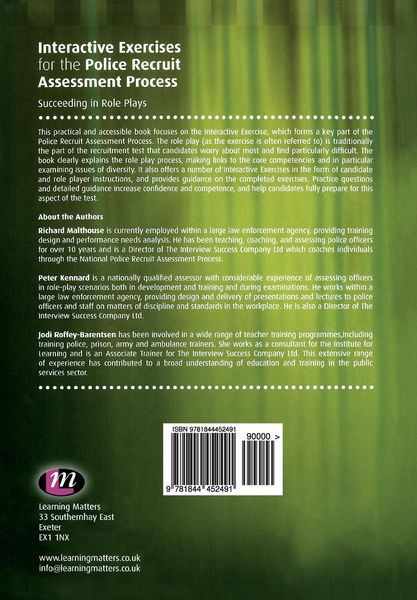 Produktbild: Interactive Exercises for the Police Recruit Assessment Process
