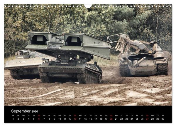 Produktbild: Panzerstahl auf der Heide &ndash; Das Heer legt wieder los (Wandkalender 2026 DIN A3 quer), CALVENDO Monatskalender