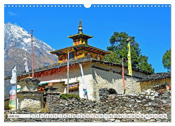 Produktbild: BUDDHISMUS in NEPAL (Wandkalender 2026 DIN A3 quer), CALVENDO Monatskalender