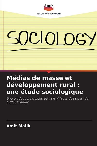 Produktbild: M&eacute;dias de masse et d&eacute;veloppement rural : une &eacute;tude sociologique