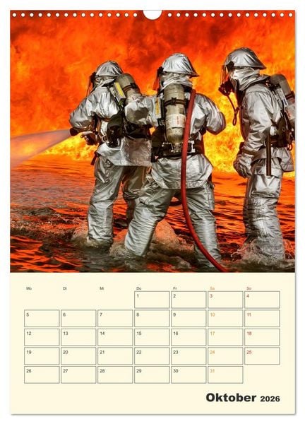 Produktbild: Feuerwehr - selbstloser Dienst weltweit (Wandkalender 2026 DIN A3 hoch), CALVENDO Monatskalender