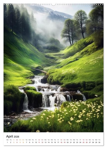 Produktbild: Rhythmic Nature (Wall Calendar 2026 DIN A2 portrait), CALVENDO 12 Month Wall Calendar