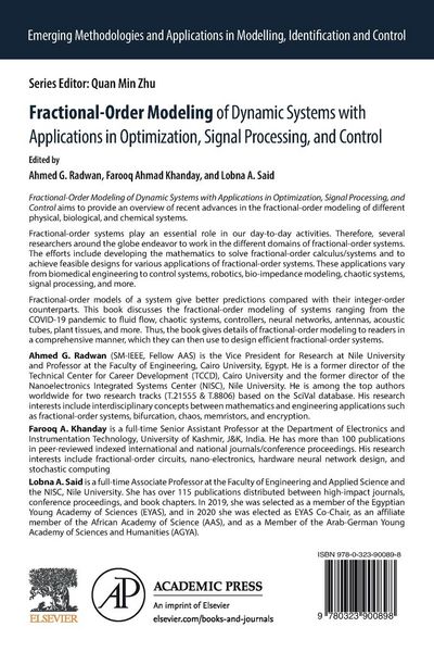 Produktbild: Fractional-Order Modeling of Dynamic Systems with Applications in Optimization, Signal Processing, and Control
