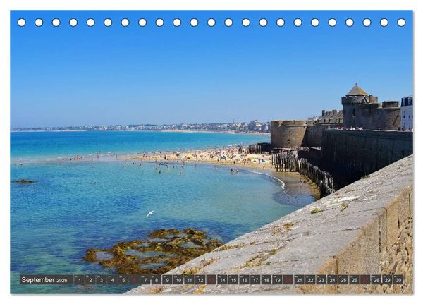 Produktbild: Saint Malo - Stadt der Korsaren (Tischkalender 2026 DIN A5 quer), CALVENDO Monatskalender