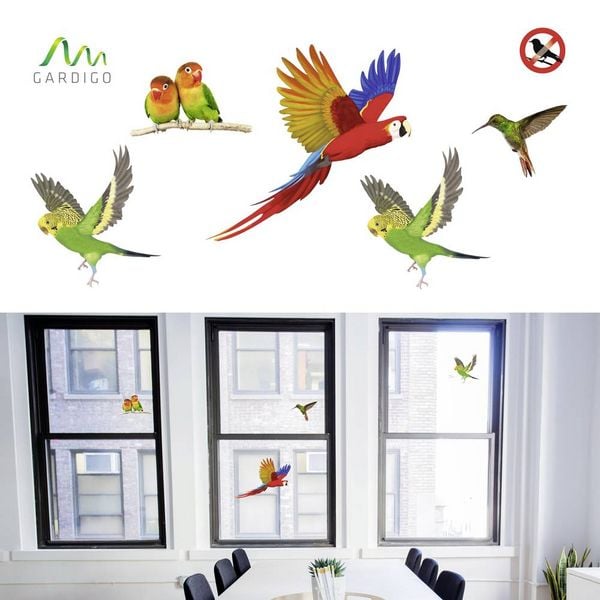 Produktbild: Gardigo Stickers Native Birds Fensteraufkleber Vogelbild Funktionsart Abschreckung 1St.