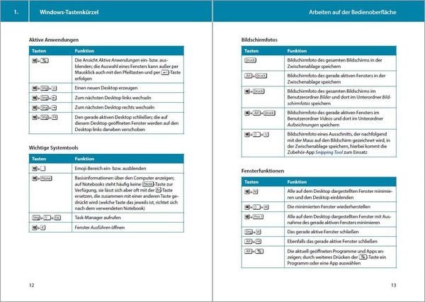 Produktbild: Tastenkombinationen f&uuml;r Windows 11, 10, 8.1, 7 & Microsoft 365, Office 2024 - 2010 - Alle wichtigen Funktionen