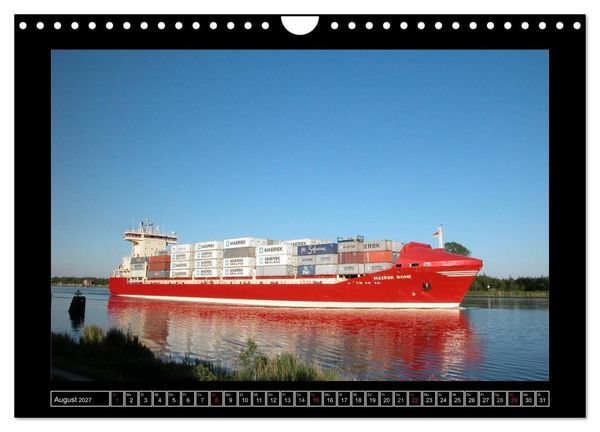 Produktbild: Containerschiffe (Wandkalender 2027 DIN A4 quer), CALVENDO Monatskalender
