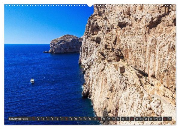 Produktbild: Sardinien - Traumstr&auml;nde am Mittelmeer (hochwertiger Premium Wandkalender 2026 DIN A2 quer), Kunstdruck in Hochglanz