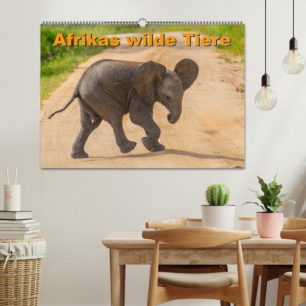 Produktbild: Afrikas wilde Tiere (Wandkalender 2026 DIN A2 quer), CALVENDO Monatskalender