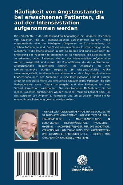 Produktbild: H&auml;ufigkeit von Angstzust&auml;nden bei erwachsenen Patienten, die auf der Intensivstation aufgenommen werden