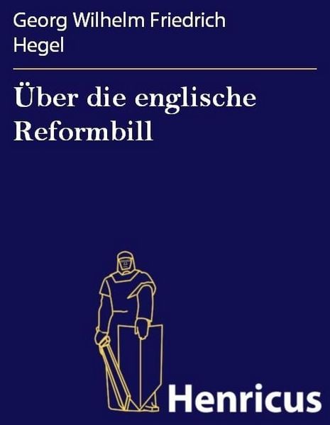 Produktbild: &Uuml;ber die englische Reformbill