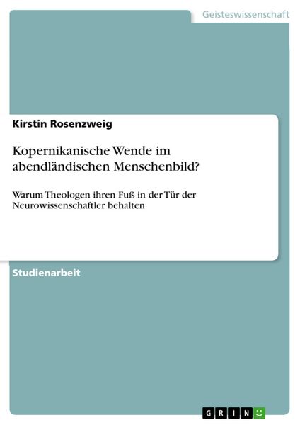 Produktbild: Kopernikanische Wende im abendl&auml;ndischen Menschenbild?