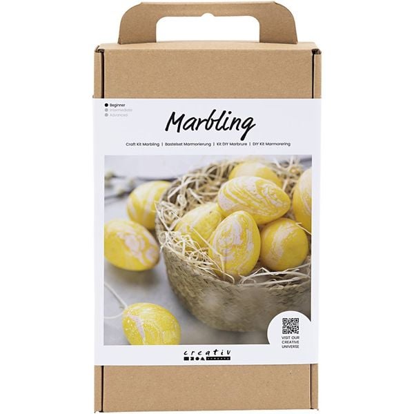 Produktbild: Creativ Company DIY Sets Dekoartikel Kreativ Set Marmorierung, Rosa, Gelb, Kreativ Box