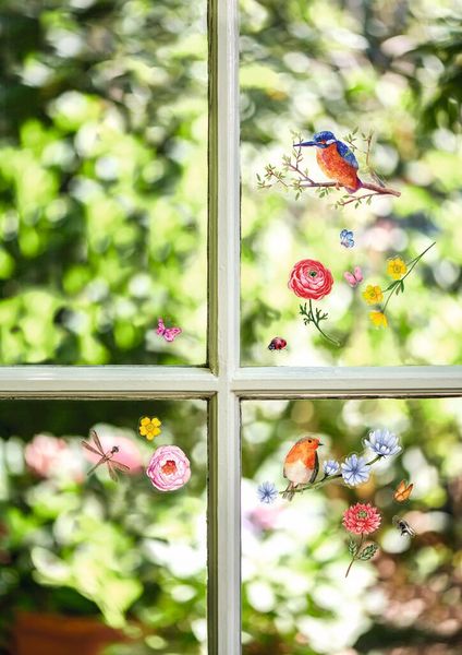 Produktbild: Blatt & Bl&uuml;te Fenstersticker-Buch Vogelgl&uuml;ck