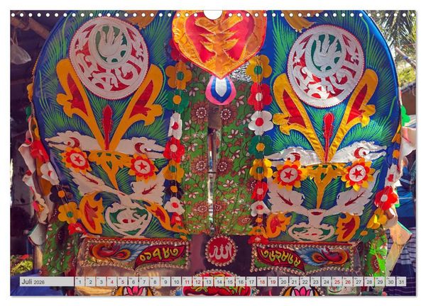 Produktbild: Farbenfrohes Bangladesch (Wandkalender 2026 DIN A3 quer), CALVENDO Monatskalender