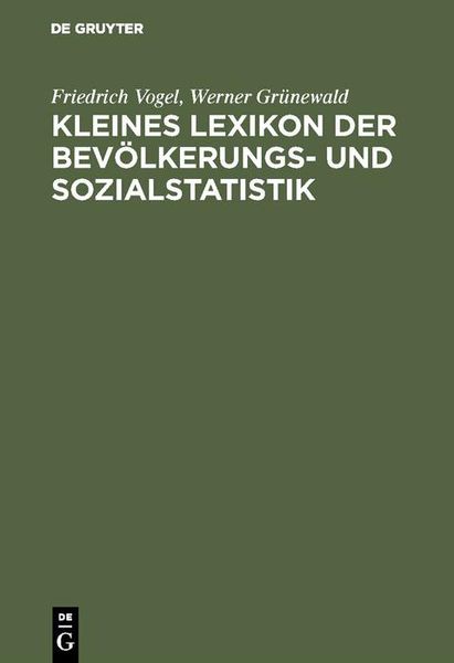 Produktbild: Kleines Lexikon der Bev&ouml;lkerungs- und Sozialstatistik