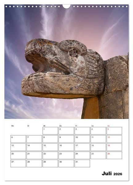 Produktbild: Das mystische Land der Maya. Mexiko-Yucatan (Wandkalender 2026 DIN A3 hoch), CALVENDO Monatskalender