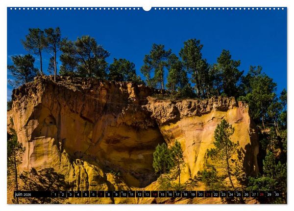 Produktbild: Un &eacute;t&eacute; en Provence dans le Luberon (Calendrier mural 2026 DIN A2 vertical) calendrier de bureau