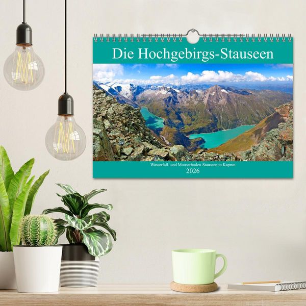 Produktbild: Die Hochgebirgs-Stauseen (Wandkalender 2026 DIN A4 quer), CALVENDO Monatskalender