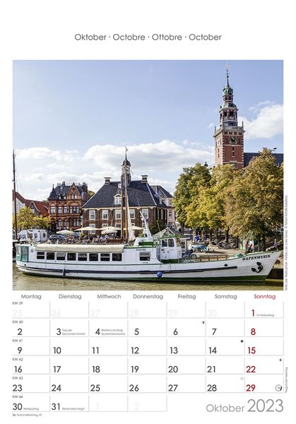 Norddeutschland 2023 - Bild-Kalender 23,7x34 cm - Regional-Kalender - Wandkalender - mit Platz für Notizen - Alpha Edition
