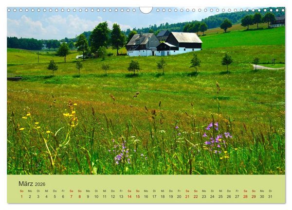 Produktbild: Das Erzgebirge Welterbe und Natur (Wandkalender 2026 DIN A3 quer), CALVENDO Monatskalender