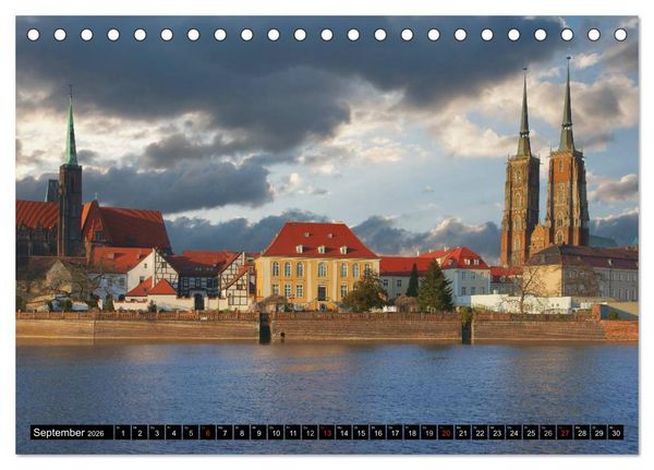 Produktbild: Ein Wochenende in Breslau (Tischkalender 2026 DIN A5 quer), CALVENDO Monatskalender