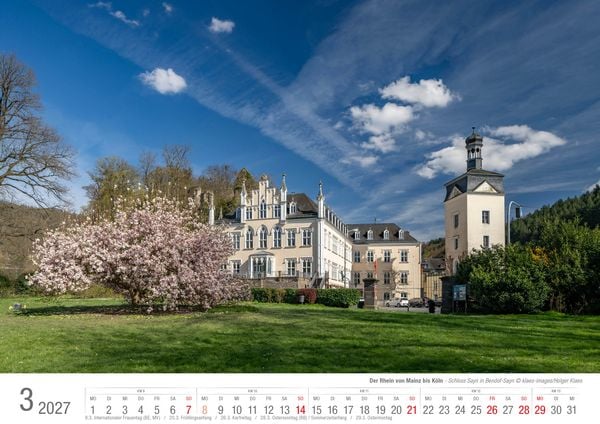 Produktbild: Der Rhein von Mainz bis K&ouml;ln 2027 Bildkalender A3 Spiralbindung